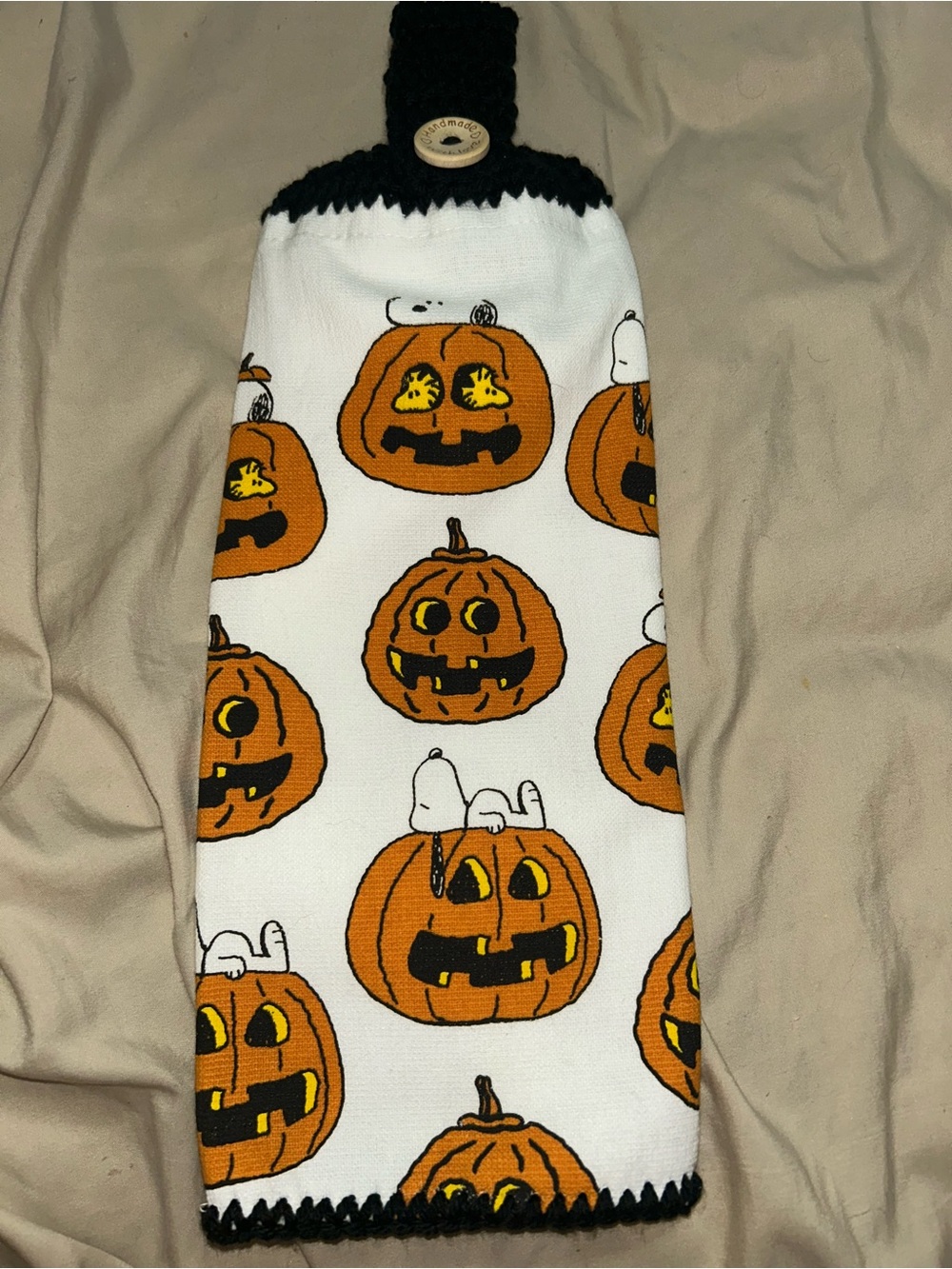 Snoopy Halloween Hanging Towel